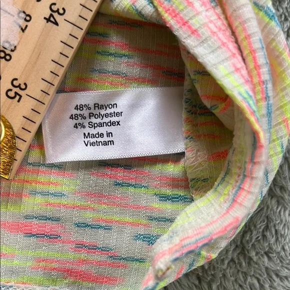 Lane Bryant Multicolored Neon Relaxed Short Sleeve Tee – Plus Size 6X (34-36 NWT - Picture 8 of 9